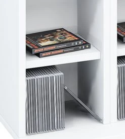 CD-Regal - weiß - 42 cm breit - für 408 CDs - erweiterbar -Wohnzimmer Verkäufe 9001555900 03 1600Wx1600H
