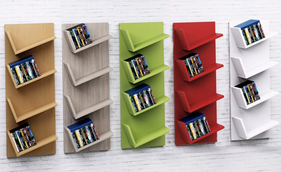 CD-Wandregal - weiß - 33 cm breit - 4 Ablagen 3 CD-Wandregal - weiß - 33 cm breit - 4 Ablagen – Bild 3