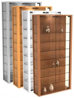 Vitrine VITROSA MAXI - Kern-Nussbaum - ohne Beleuchtung -Wohnzimmer Verkäufe 9001654200 04 1600Wx1600H