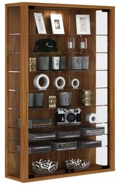 Hängevitrine VITROSA MINI - Kern-Nussbaum - ohne Beleuchtung