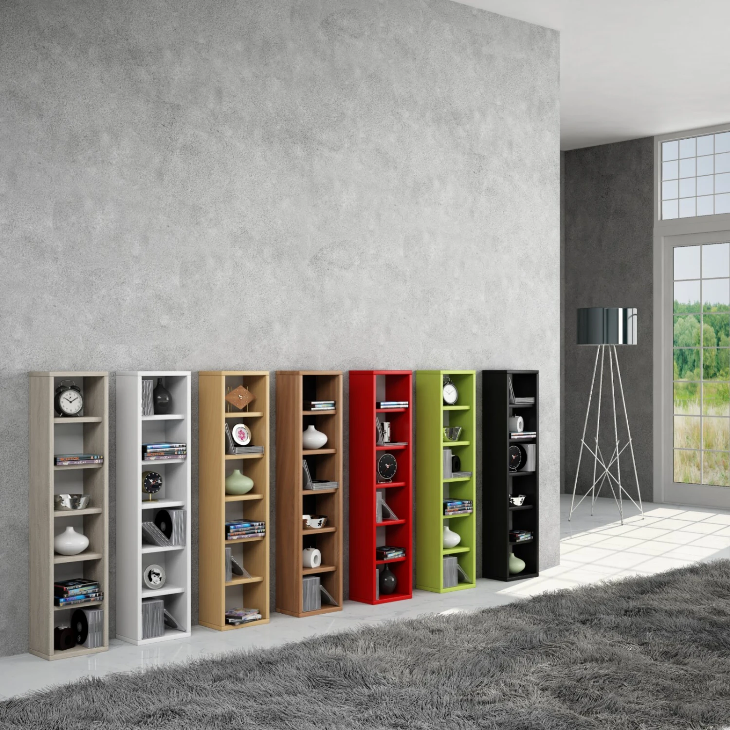 Regal ELEMENTA - schwarz - 91,5 cm 2 Regal ELEMENTA - schwarz - 91,5 cm – Bild 2