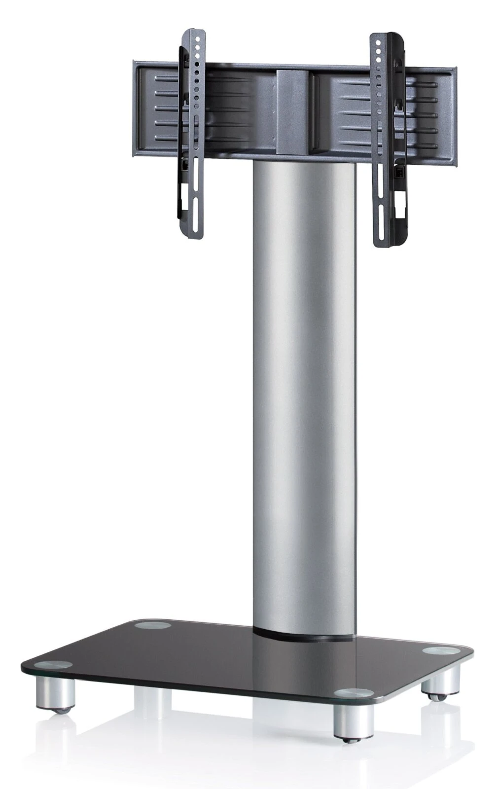 TV-Rack - silber - Schwarzglas - schwenkbar - für 22-37 Zoll 3 TV-Rack - silber - Schwarzglas - schwenkbar - für 22-37 Zoll – Bild 3