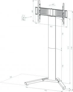 TV-Standfuß STADINO MAXI - silber 7 TV-Standfuß STADINO MAXI - silber -Wohnzimmer Verkäufe 9001667300 04 1600Wx1600H