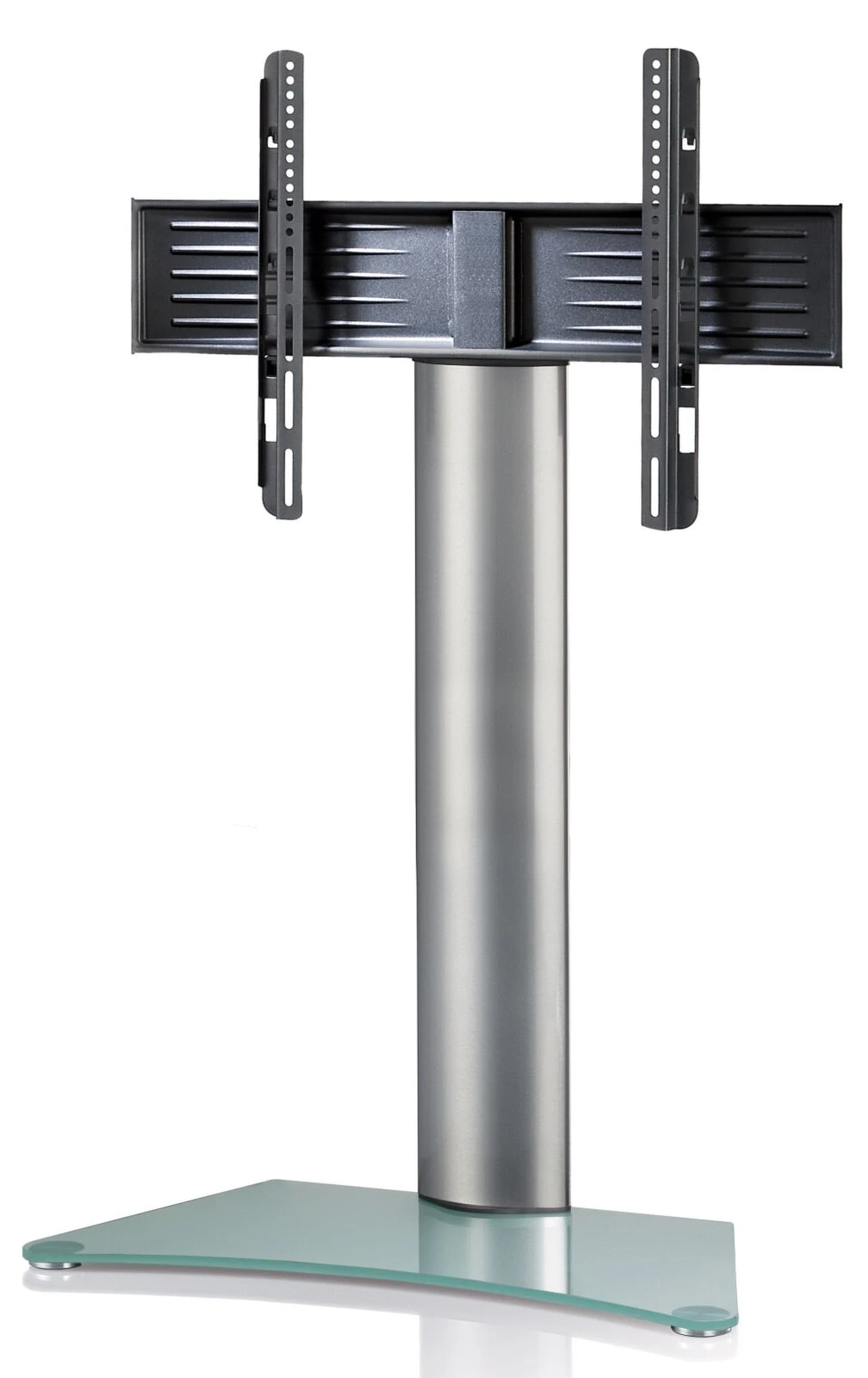 TV-Standfuß ZENTAL - silber - Mattglas 3 TV-Standfuß ZENTAL - silber - Mattglas – Bild 3