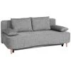 Schlafsofa - grau - Federkern - Staukasten