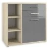 Kommode SET+ - Eiche natur - grau - 117 cm