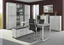 Kommode SET+ - platingrau - Weißglas - 117 cm -Wohnzimmer Verkäufe 9001770300 03 1600Wx1600H