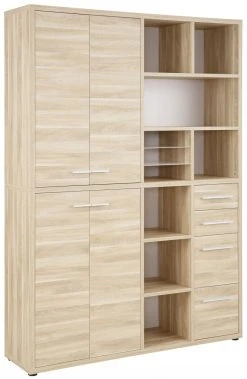 Highboard-Regal-Kombi SET+ - Eiche natur - 156 cm