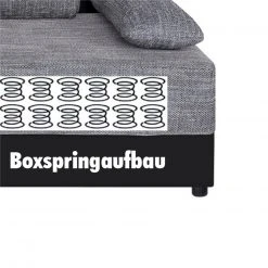 Boxspringsofa - weiß-schwarz - Dauerschläfer -Wohnzimmer Verkäufe 9002178200 03 1600Wx1600H