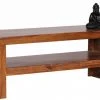 Couchtisch - braun gebeizt - Sheesham massiv - 110 cm breit