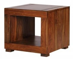 Beistelltisch - braun gebeizt - Sheesham massiv - 50 cm breit -Wohnzimmer Verkäufe 9002268300 03 1600Wx1600H