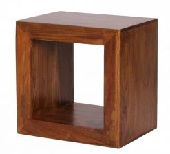 Standregal Cube - braun gebeizt - Sheesham massiv -Wohnzimmer Verkäufe 9002275100 03 1600Wx1600H