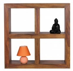 Standregal - braun gebeizt - Sheesham massiv - 82 cm hoch -Wohnzimmer Verkäufe 9002275200 04 1600Wx1600H
