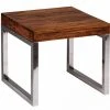 Beistelltisch - braun gebeizt - Sheesham massiv - 45 cm breit