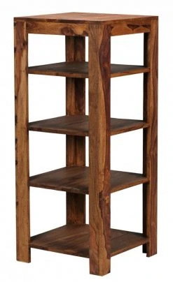 Standregal - Sheesham massiv - 4 Böden 6 Standregal - Sheesham massiv - 4 Böden -Wohnzimmer Verkäufe 9002276400 03 1600Wx1600H