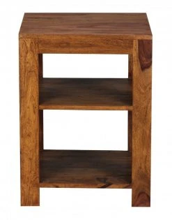 Standregal - Sheesham massiv gebeizt - 2 Böden -Wohnzimmer Verkäufe 9002276600 04 1600Wx1600H