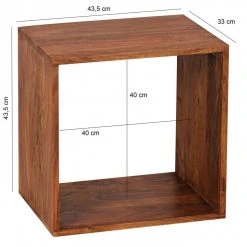 Beistelltisch - braun gebeizt - Sheesham massiv - 43 cm breit -Wohnzimmer Verkäufe 9002277700 03 1600Wx1600H