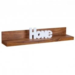 Wandregal - Sheesham massiv - braun gebeizt - 110 cm breit