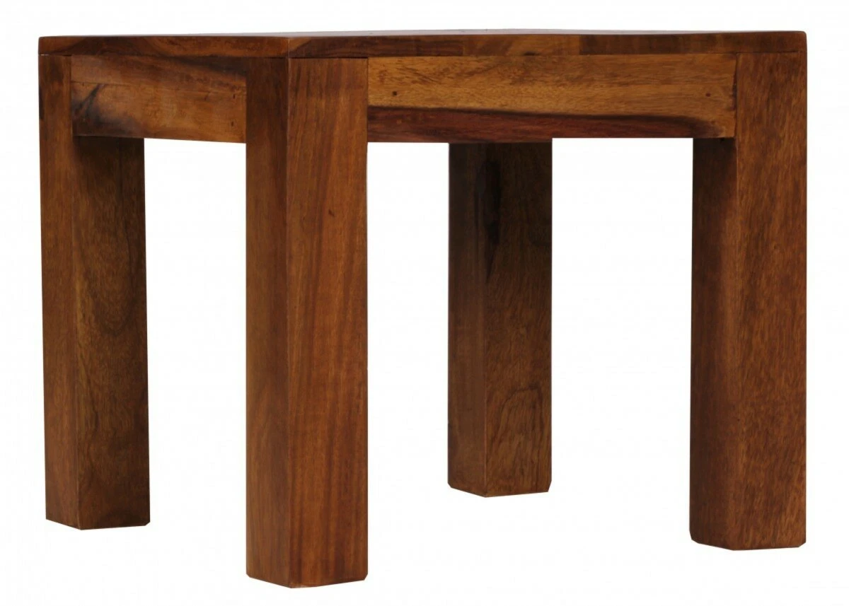 Couchtisch - braun gebeizt - Sheesham massiv - 45x45 cm 4 Couchtisch - braun gebeizt - Sheesham massiv - 45x45 cm – Bild 4