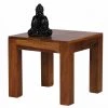 Couchtisch - braun gebeizt - Sheesham massiv - 45x45 cm