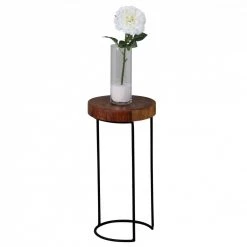 Beistelltisch - Sheesham massiv gebeizt - 28 cm breit