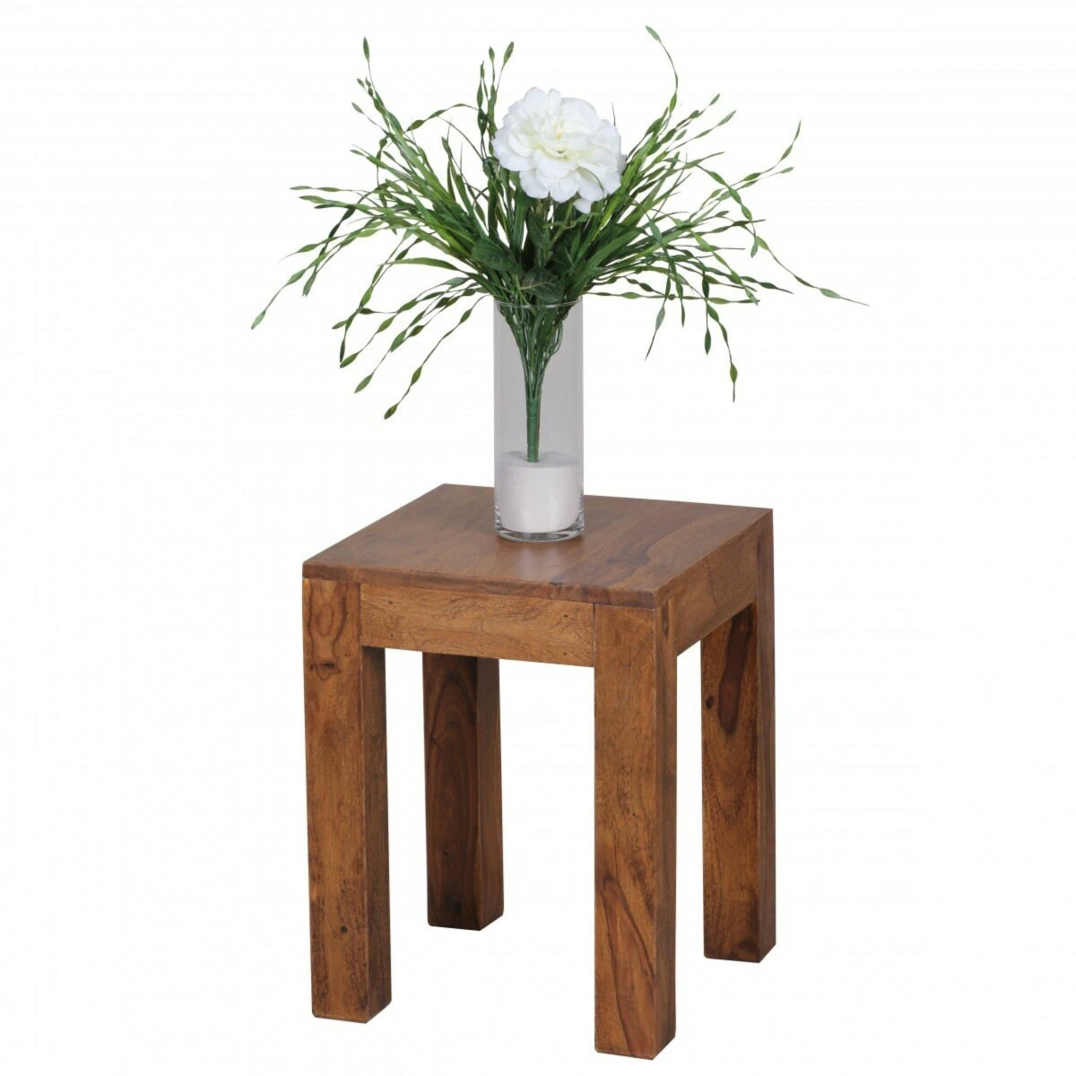 Beistelltisch - Sheesham massiv gebeizt - 35 cm breit 2 Beistelltisch - Sheesham massiv gebeizt - 35 cm breit – Bild 2