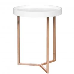 Beistelltisch - kupfer-weiß - 51 cm hoch -Wohnzimmer Verkäufe 9002296800 09 1600Wx1600H