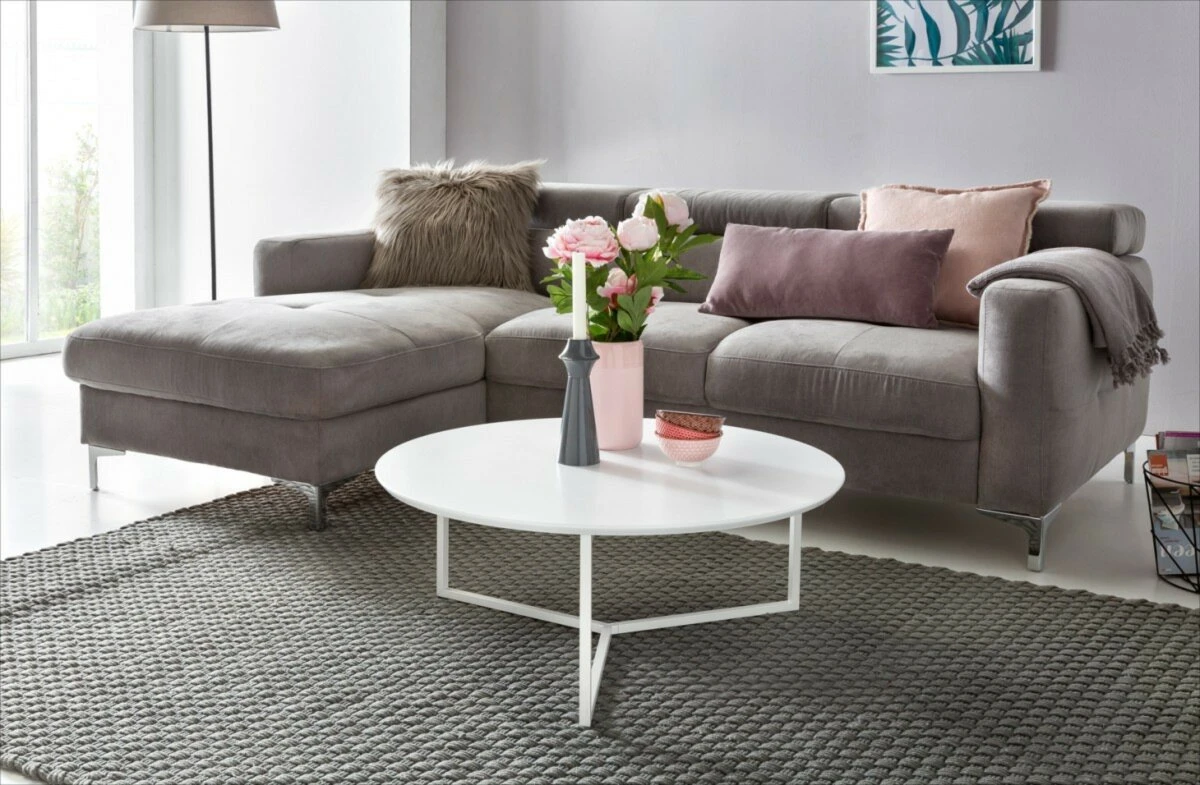 Couchtisch - weiß matt - Ø 80 cm 4 Couchtisch - weiß matt - Ø 80 cm – Bild 4