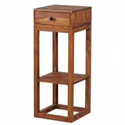 Beistelltisch - Sheesham massiv gebeizt - mit Schubkasten - 35 cm breit -Wohnzimmer Verkäufe 9002298100 03 1600Wx1600H