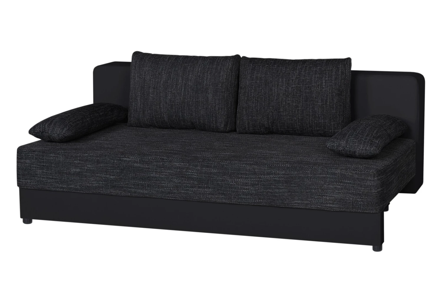 Boxspringsofa - schwarz - Dauerschläfer 2 Boxspringsofa - schwarz - Dauerschläfer – Bild 2