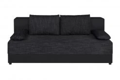 Boxspringsofa - schwarz - Dauerschläfer