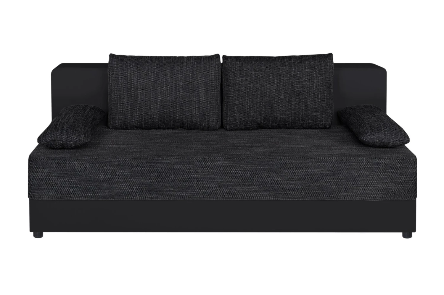 Boxspringsofa - schwarz - Dauerschläfer 1 Boxspringsofa - schwarz - Dauerschläfer