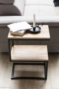 Beistelltisch S-Form - Akazie massiv -Wohnzimmer Verkäufe 9002337400 03 1600Wx1600H