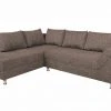 Ecksofa - cappuccino - Bonellfederkern - beidseitig montierbar