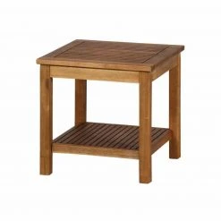 Beistelltisch ASTORIA - natur - Akazienholz - massiv - 45x45 cm