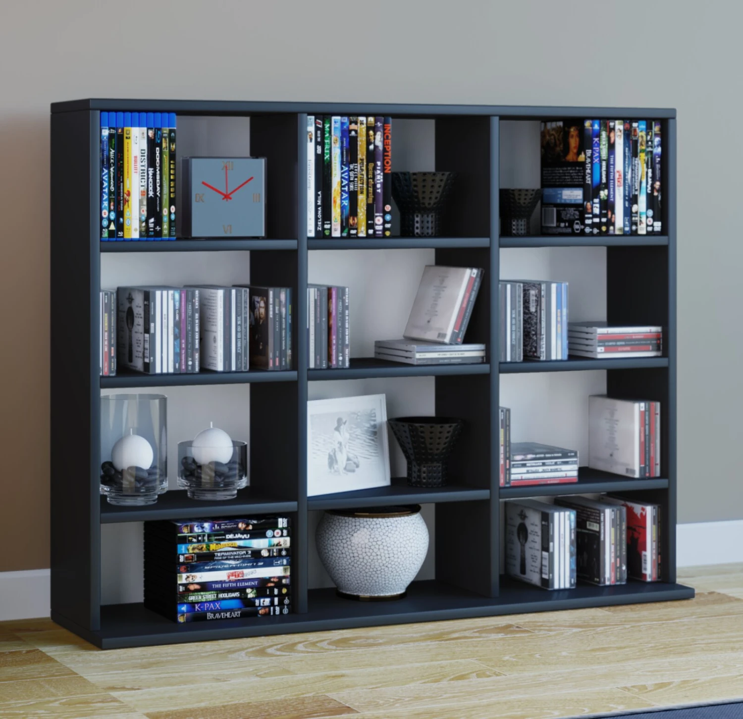 Regal MEGOSA MINI - schwarz - 102 cm breit 2 Regal MEGOSA MINI - schwarz - 102 cm breit – Bild 2