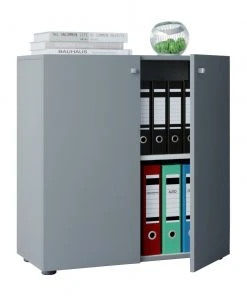 Aktenschrank VANDOL MINI - grau - Holz - 70 cm breit