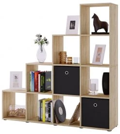 Raumteiler NAPOLI - Sonoma Eiche - 10 Fächer