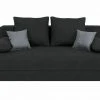 Boxspringsofa - schwarz - Dauerschläfer mit Staukasten
