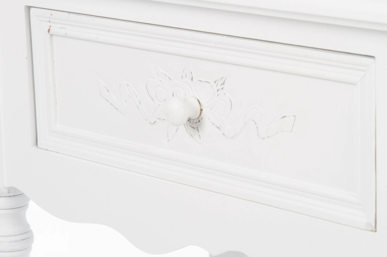 Konsolentisch ELEGANCE - weiß - 2 Schubkästen 4 Konsolentisch ELEGANCE - weiß - 2 Schubkästen – Bild 4