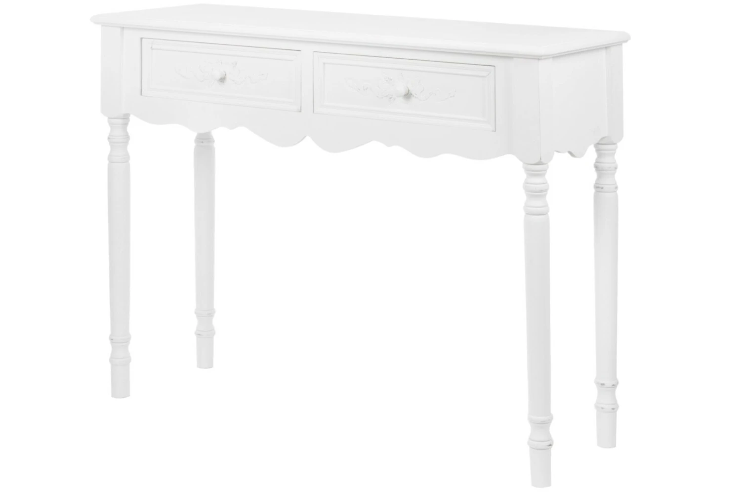 Konsolentisch ELEGANCE - weiß - 2 Schubkästen 1 Konsolentisch ELEGANCE - weiß - 2 Schubkästen