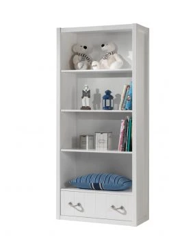 Regal LEWIS - weiß - 1 Schubkasten