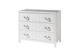 Kommode LEWIS - weiß - 3 Schubkästen