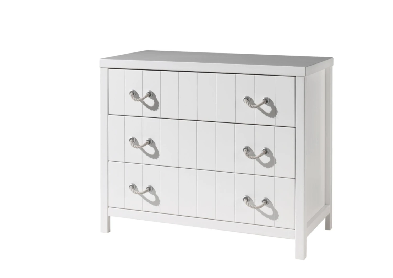 Kommode LEWIS - weiß - 3 Schubkästen 1 Kommode LEWIS - weiß - 3 Schubkästen