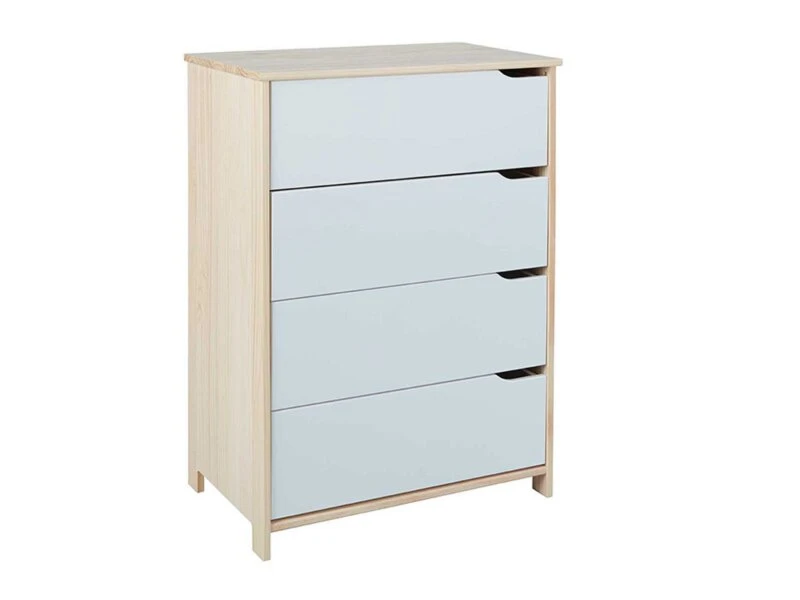 Kommode - weiß-Milkyskin - teilmassiv- 103 cm hoch 1 Kommode - weiß-Milkyskin - teilmassiv- 103 cm hoch