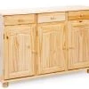 Sideboard ABACO - natur - Kiefer Massivholz - 130 cm breit
