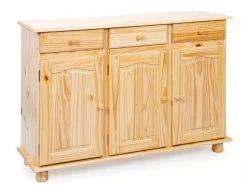 Sideboard ABACO - natur - Kiefer Massivholz - 130 cm breit