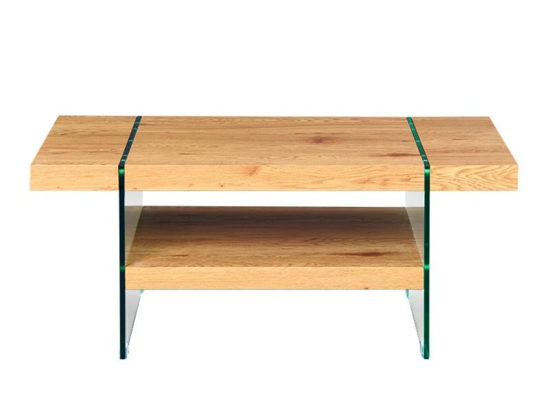 Couchtisch BENINA - Wildeiche - Sicherheitsglas 1 Couchtisch BENINA - Wildeiche - Sicherheitsglas