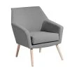 Max Winzer Cocktailsessel ALEGRO - grau - Flachgewebe in Leinenoptik