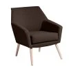 Max Winzer Cocktailsessel ALEGRO - schoko - Flachgewebe in Leinenoptik